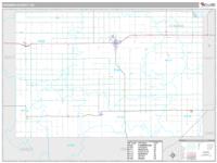 Kingman County, KS Wall Map Zip Code