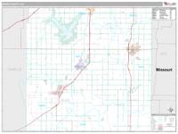 Miami County, KS Wall Map Zip Code