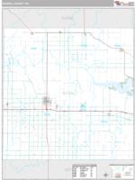 Russell County, KS Wall Map Zip Code