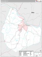 Mason County, KY Wall Map Zip Code