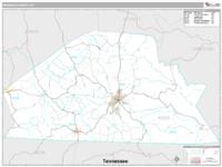 Monroe County, KY Wall Map Zip Code