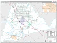 Ascension County, LA Wall Map Zip Code