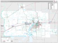 Calcasieu County, LA Wall Map Zip Code