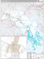 Lafourche County, LA Wall Map Zip Code