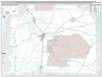 Vernon County, LA Wall Map Zip Code