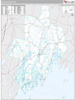 Lincoln County, ME Wall Map Zip Code