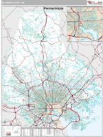 Baltimore County, MD Wall Map Zip Code