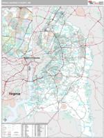 Prince George's County, MD Wall Map Zip Code