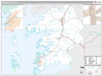 Somerset County, MD Wall Map Zip Code