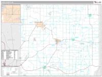 Cass County, MI Wall Map Zip Code