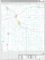 Hillsdale County, MI Wall Map Zip Code