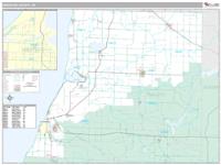 Manistee County, MI Wall Map Zip Code