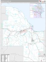 Marquette County, MI Wall Map Zip Code