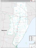 Menominee County, MI Wall Map