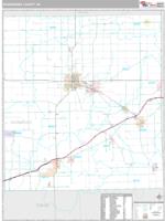 Shiawassee County, MI Wall Map Zip Code