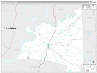 Claiborne County, MS Wall Map Zip Code