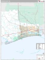 Harrison County, MS Wall Map Zip Code