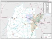 Hinds County, MS Wall Map