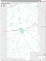 Lawrence County, MS Wall Map