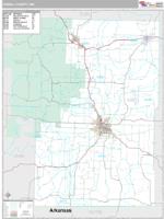 Howell County, MO Wall Map Zip Code