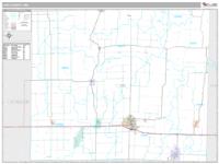 Linn County, MO Wall Map Zip Code