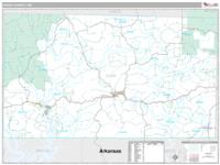 Ozark County, MO Wall Map Zip Code