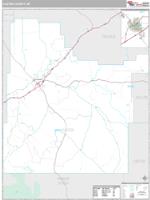 Custer County, MT Wall Map Zip Code