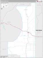 Wibaux County, MT Wall Map Zip Code