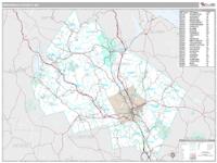 Merrimack County, NH Wall Map Zip Code