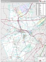 Somerset County, NJ Wall Map Zip Code