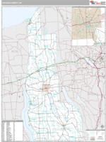 Cayuga County, NY Wall Map Zip Code