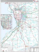 Erie County, NY Wall Map