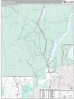 Warren County, NY Wall Map Zip Code