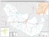 Martin County, NC Wall Map Zip Code