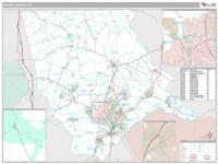 Moore County, NC Wall Map Zip Code