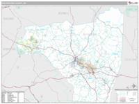 Rutherford County, NC Wall Map Zip Code