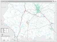 Surry County, NC Wall Map Zip Code