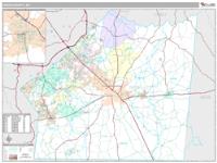 Union County, NC Wall Map Zip Code