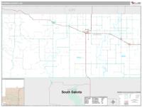 Bowman County, ND Wall Map Zip Code