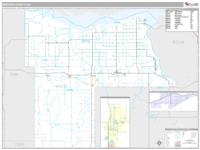 Mercer County, ND Wall Map Zip Code