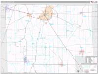 Huron County, OH Wall Map Zip Code