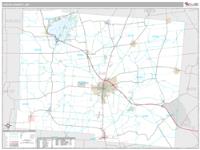 Logan County, OH Wall Map Zip Code