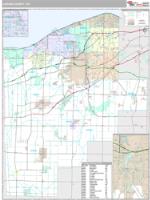 Lorain County, OH Wall Map Zip Code