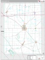 Preble County, OH Wall Map Zip Code