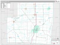 Shelby County, OH Wall Map