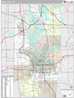 Summit County, OH Wall Map Zip Code