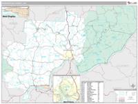 Washington County, OH Wall Map Zip Code