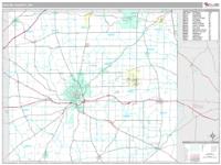 Wayne County, OH Wall Map Zip Code