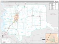 Bryan County, OK Wall Map Zip Code