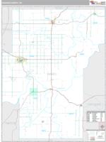 Hughes County, OK Wall Map Zip Code